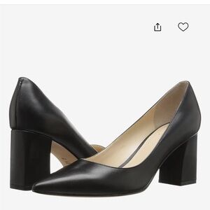 Elegant Black Women's Block Heel Pumps